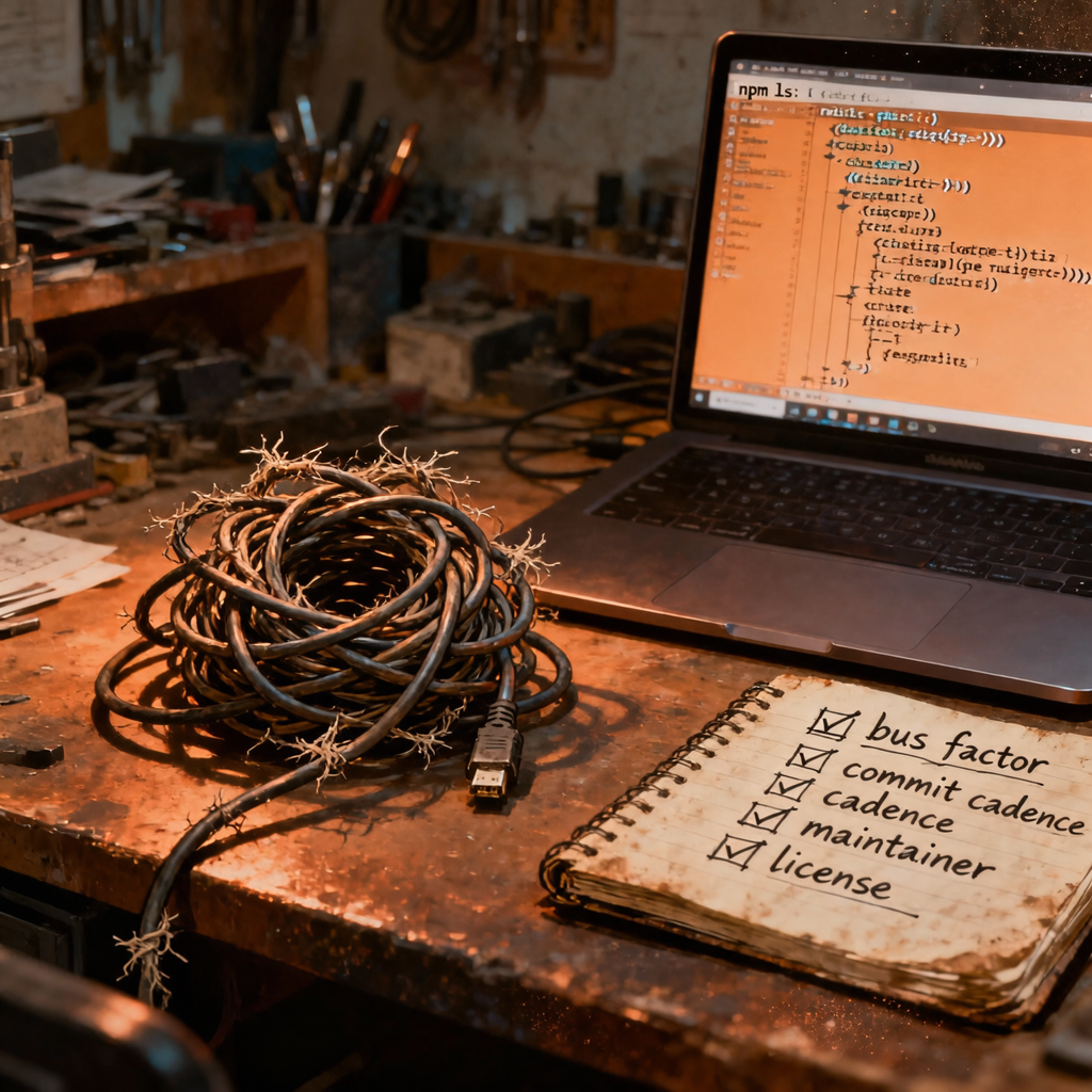Judging an open source dependency — a decision rule for solo builders